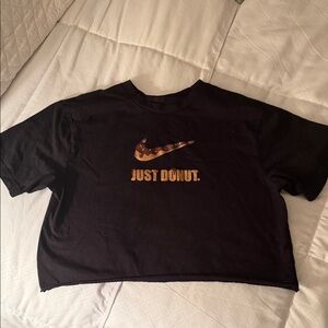 Nike Black Tee with Brown Camo Logo